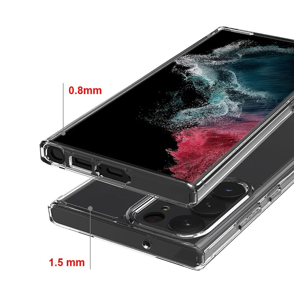 Tech-Protect FlexAir kryt na Samsung Galaxy S23 Ultra, priesvitný 