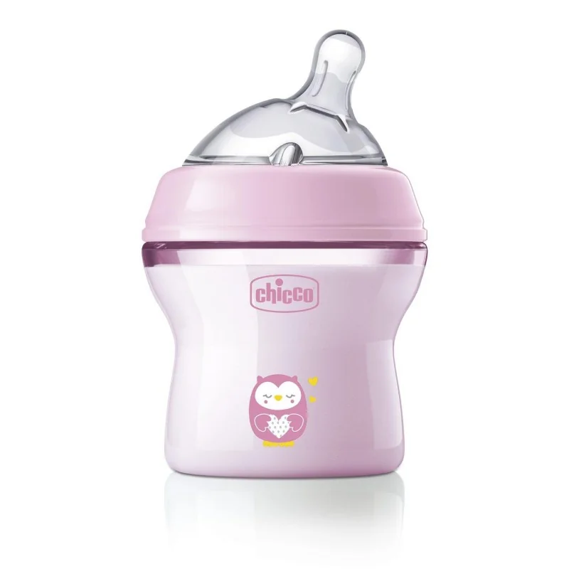 CHICCO Fľaša dojčenská antikolik Natural Feeling 150 ml dievča 0m+ 1 ks