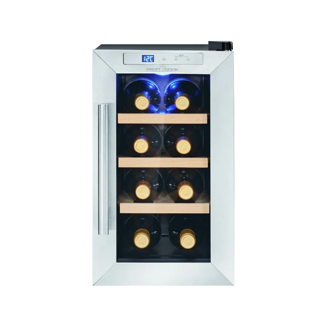 ProfiCook WK 1233 vinotéka 8 fliaš 23 l, 11–18 °C, nerez