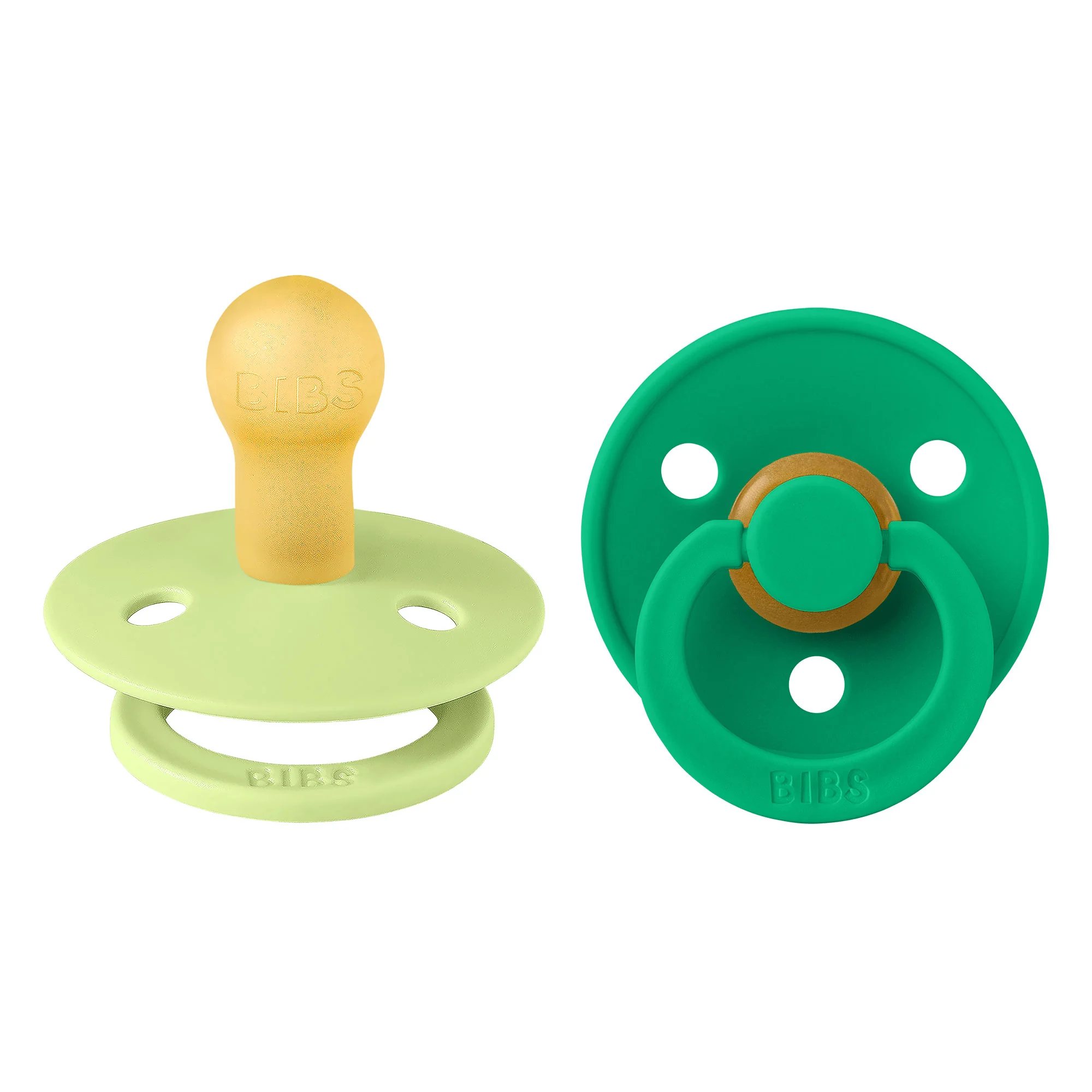 BIBS Colour cumlíky z prírodného kaučuku 2ks - veľkosť 1 Matcha / Cactus