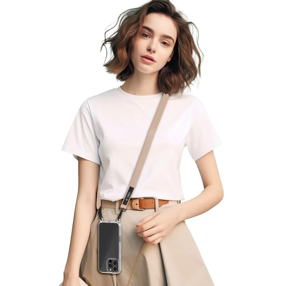 Tech-Protect Rope Crossbody šnúrka na mobil, béžová
