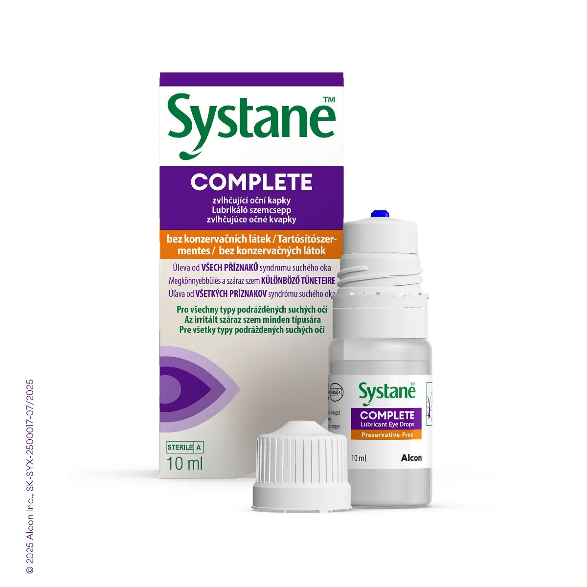 Systane COMPLETE Bez konzervačných látok 1×10 ml, očné kvapky na suché oči