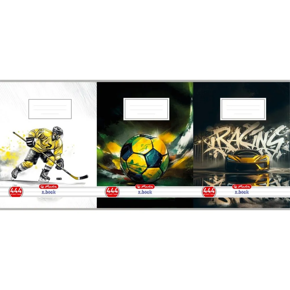 Zošit Herlitz 444 A4 linajkový 70g/m2 mix chlapci 6ks-Herlitz