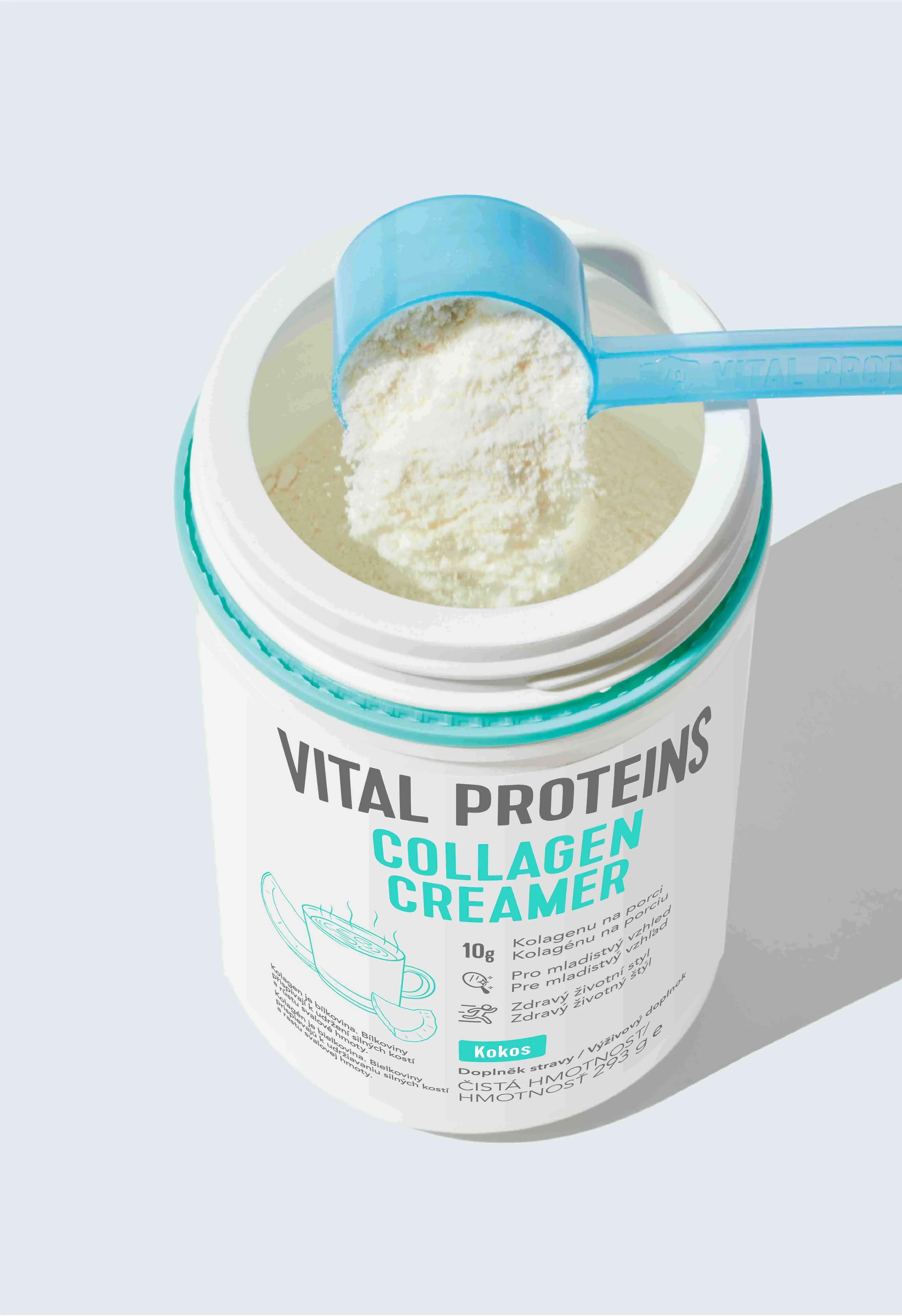 Vital Proteins Collagen Creamer Kokos 293 g 1×293 g, dochucovadlo do kávy