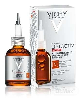 VICHY Liftactiv Supreme Vitamín C Sérum 20ml 1×20 ml, rozjasňujúce sérum