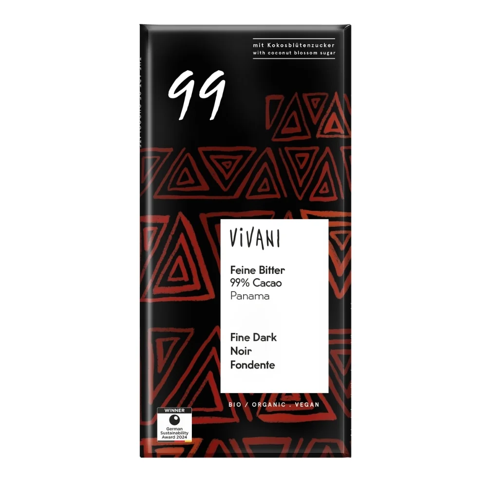 Horká čokoláda 99% Vivani (3x80g) Family pack