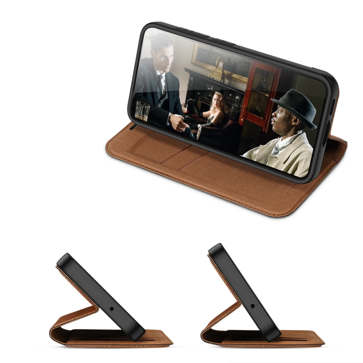Dux Ducis Skin X2 knižkové kožené puzdro na Samsung Galaxy S23 Plus, hnedé nedé