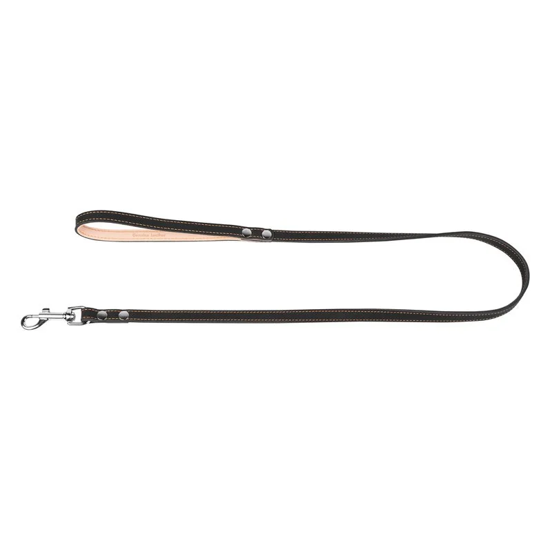 Kožené vodítko čierne 122cm