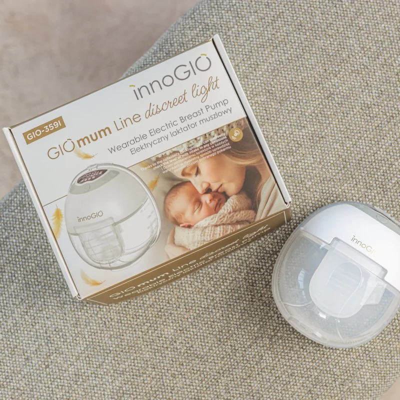 innoGIO prenosná elektrická odsávačka materského mlieka GIOmum Line Discreet Light Single