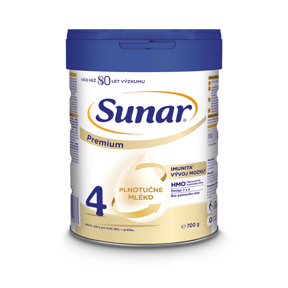 Sunar Premium 4 Mliečna Výživa Pre Malé Deti, V Prášku 1×700 g, dojčenské mlieko, od 24. mesiaca
