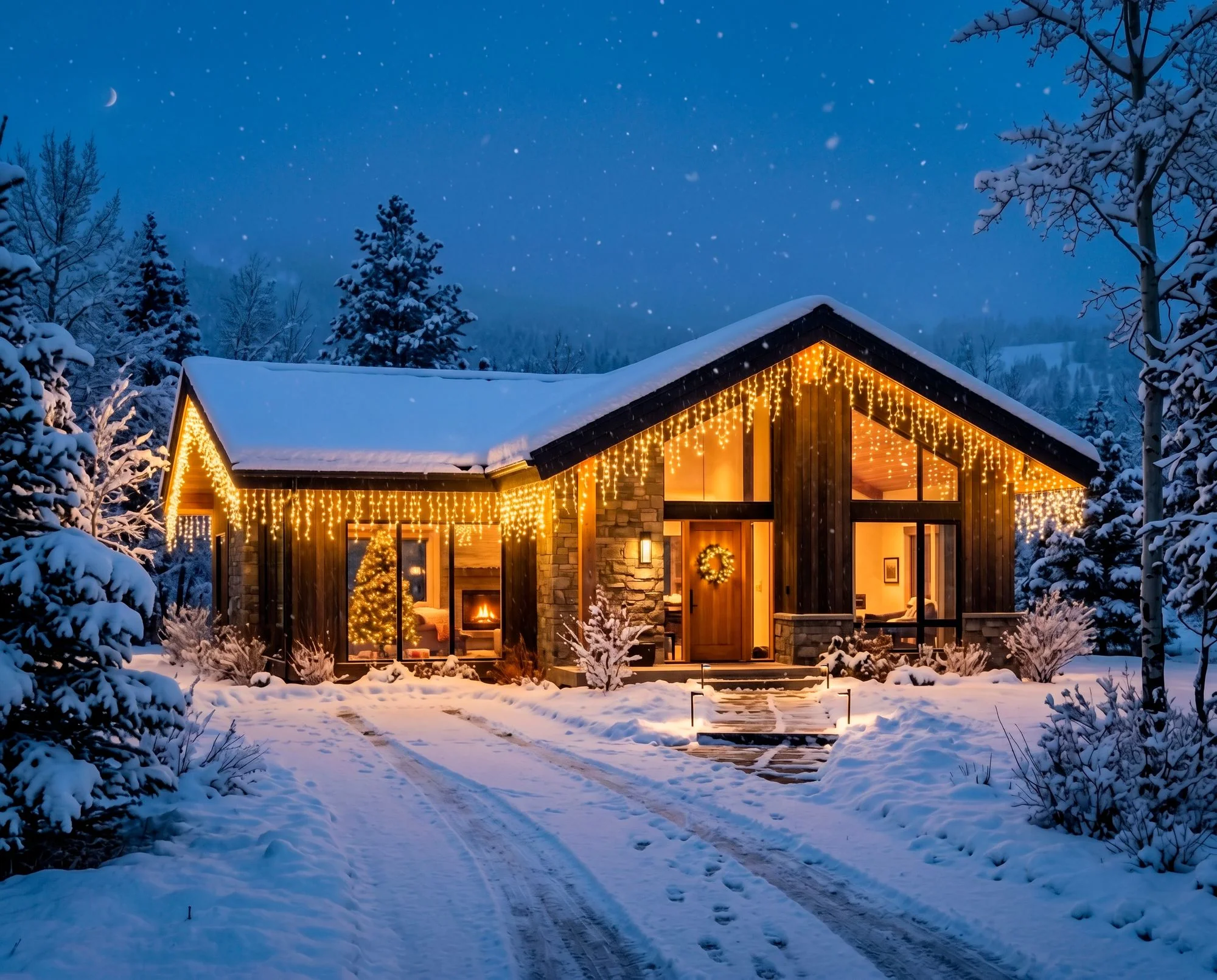 MagicHome vianočná LED reťaz, 1 ks Časovač, 306 LED, teplá biela, 10 funkcií, 12 m, IP44