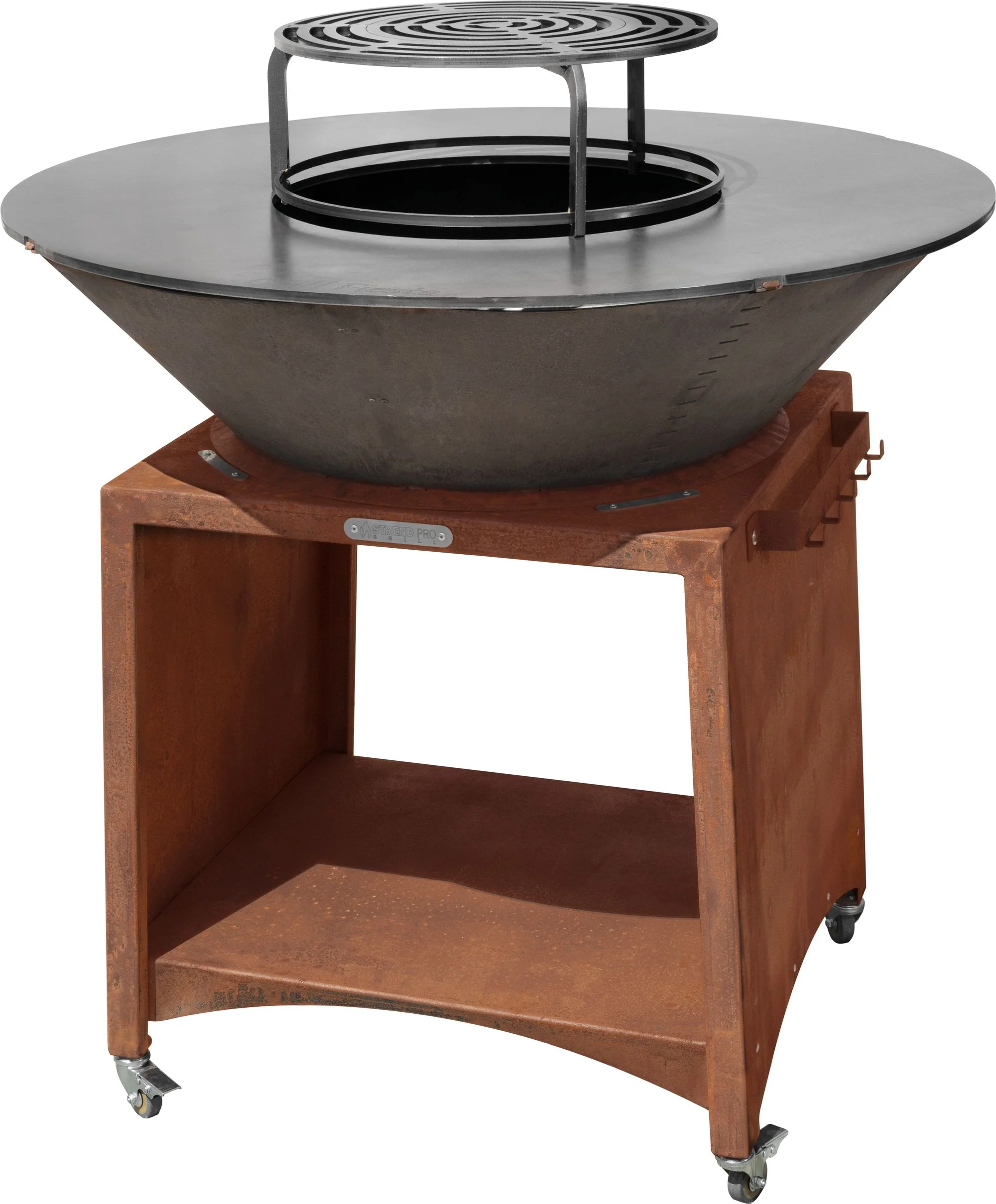 Strend Pro gril s ohniskom Fiesta, 1 ks Oceľ, prevedenie rust, priemer 100 cm