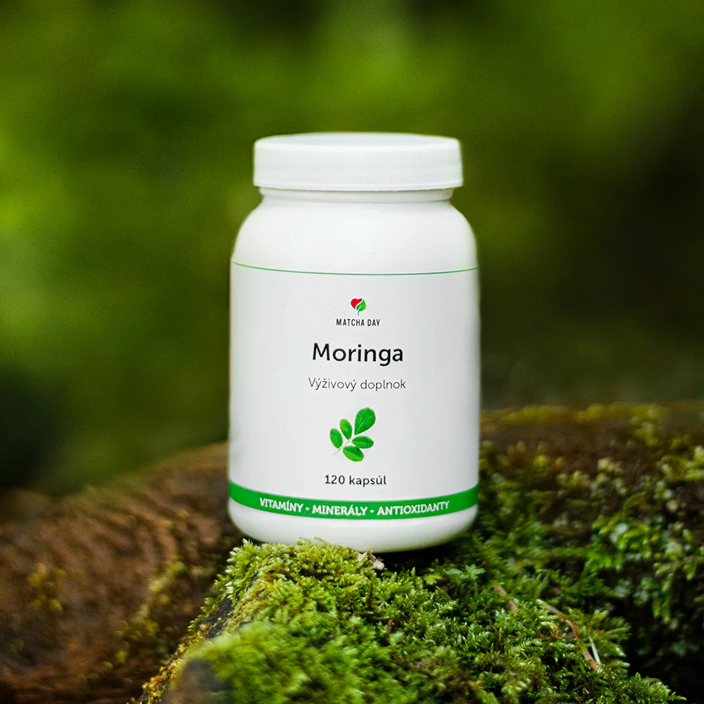 MatchaDay - Moringa 3x 120 kapsúl - výhodné balenie na 3 mesiace 3x 120 cps Moringa, výživový doplnok