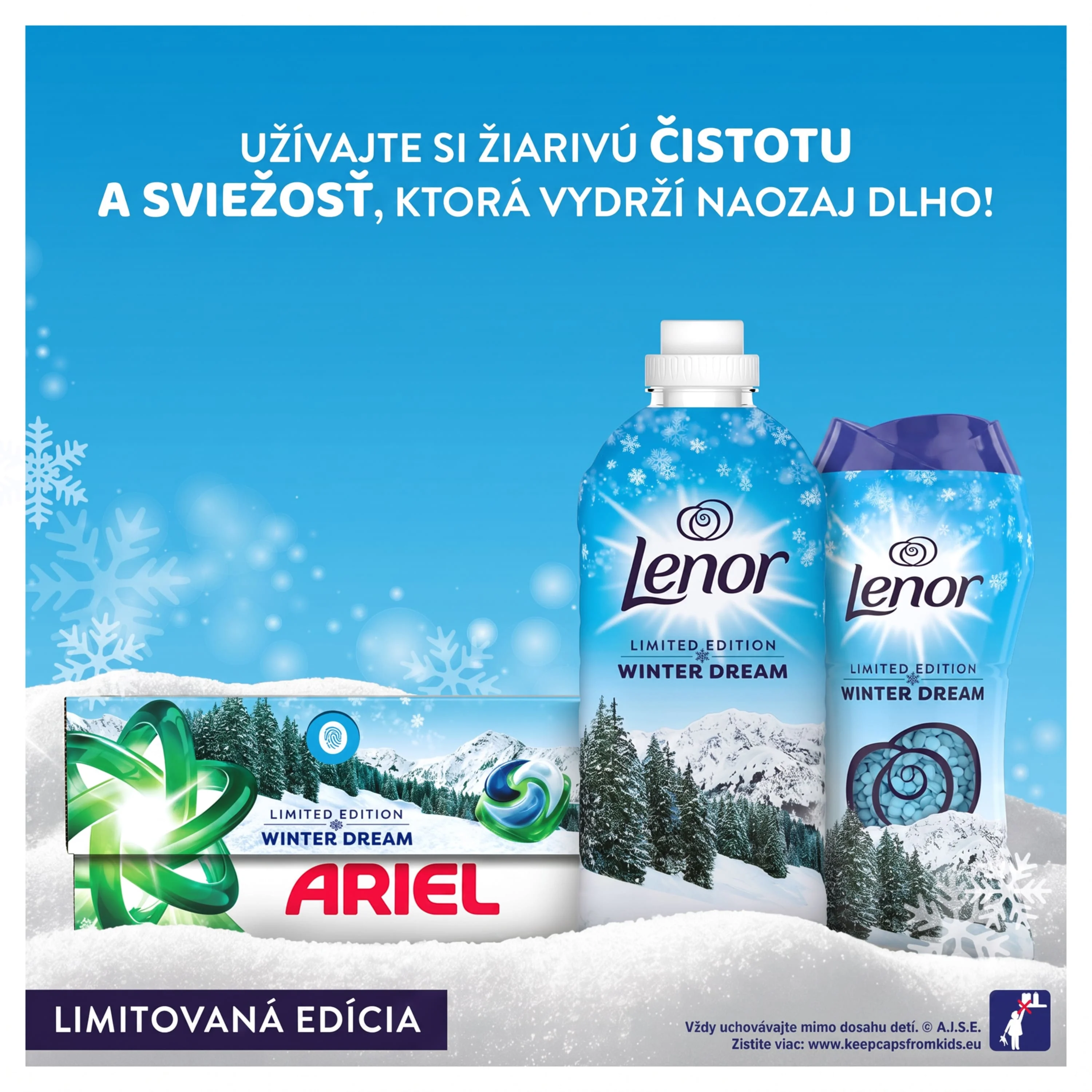 Lenor Aviváž, 126 Praní, Winter Dream, 3× Dlhšie Trvajúca Sviežosť 2650 ml