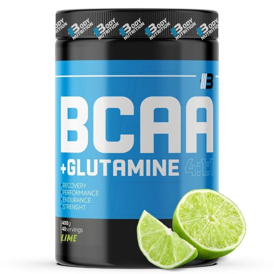 BCAA+GLUTAMINE 4:1:1 400g - BODY NUTRITION - limetka