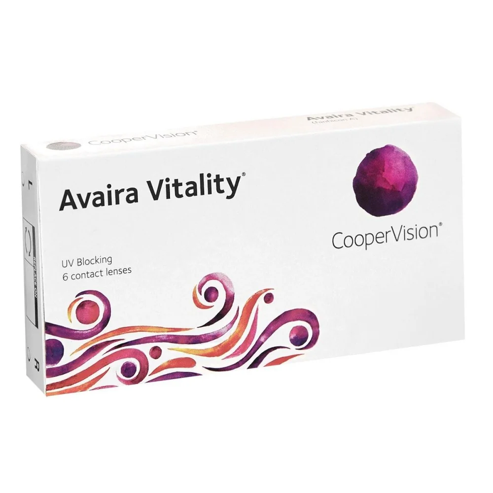Mesačné Avaira Vitality (6 šošoviek) Dioptrie: 4.25, Zakrivenie: 8.4
