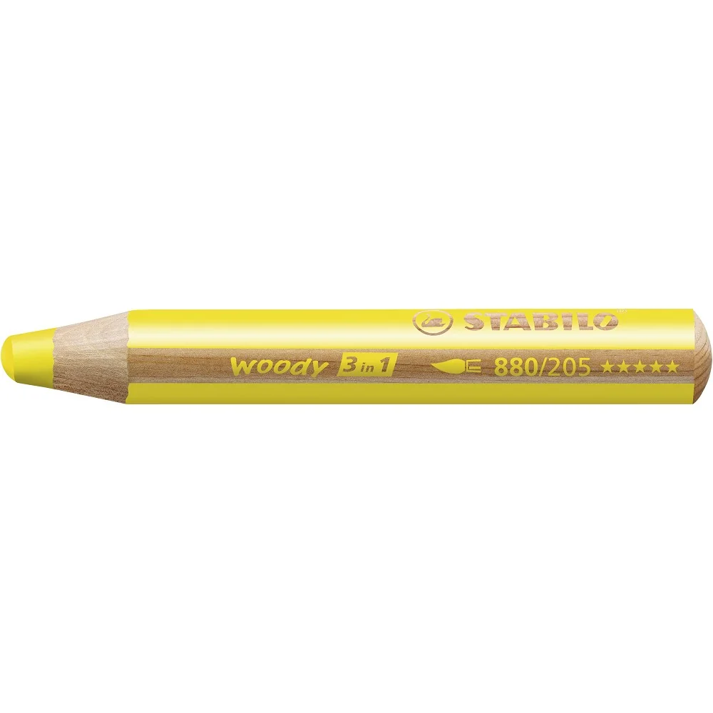 Woody 3 v 1 pastelka, voskovka a akvarel, 10 ks 10 rôznych farieb