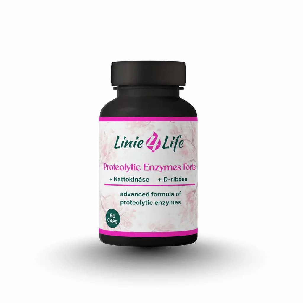 Linie4Life PROTEOLYTIC ENZYMES FORTE + nattokináza + D-ribóza 90 kapsúl 90 kapsúl/30 dní