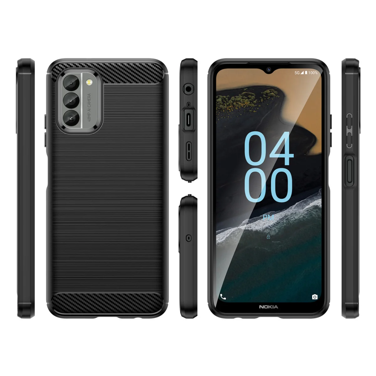 MG Carbon silikónový kryt na Nokia G400 čierny