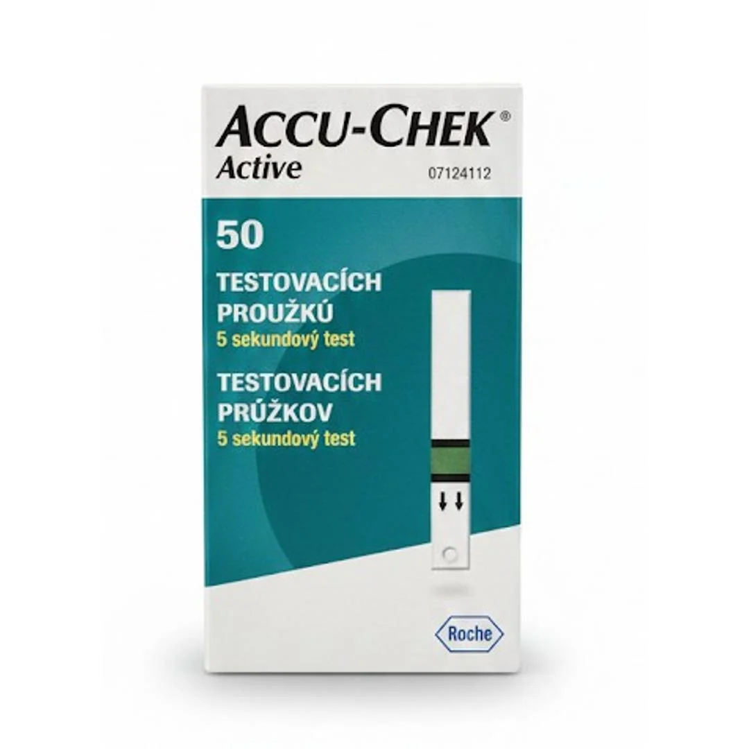ACCU-CHEK Active Glucose testovacie prúžky do glukometra 50ks
