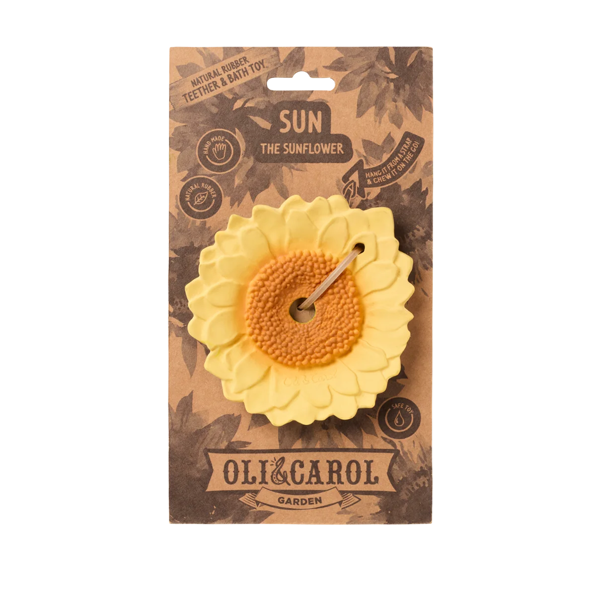OLI&CAROL hryzatko slnečnica Sun the Sunflower 1×1 ks, hryzatko