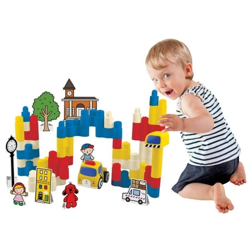 K´s Kids Popboblocs City stavebná sada, 50 blokov