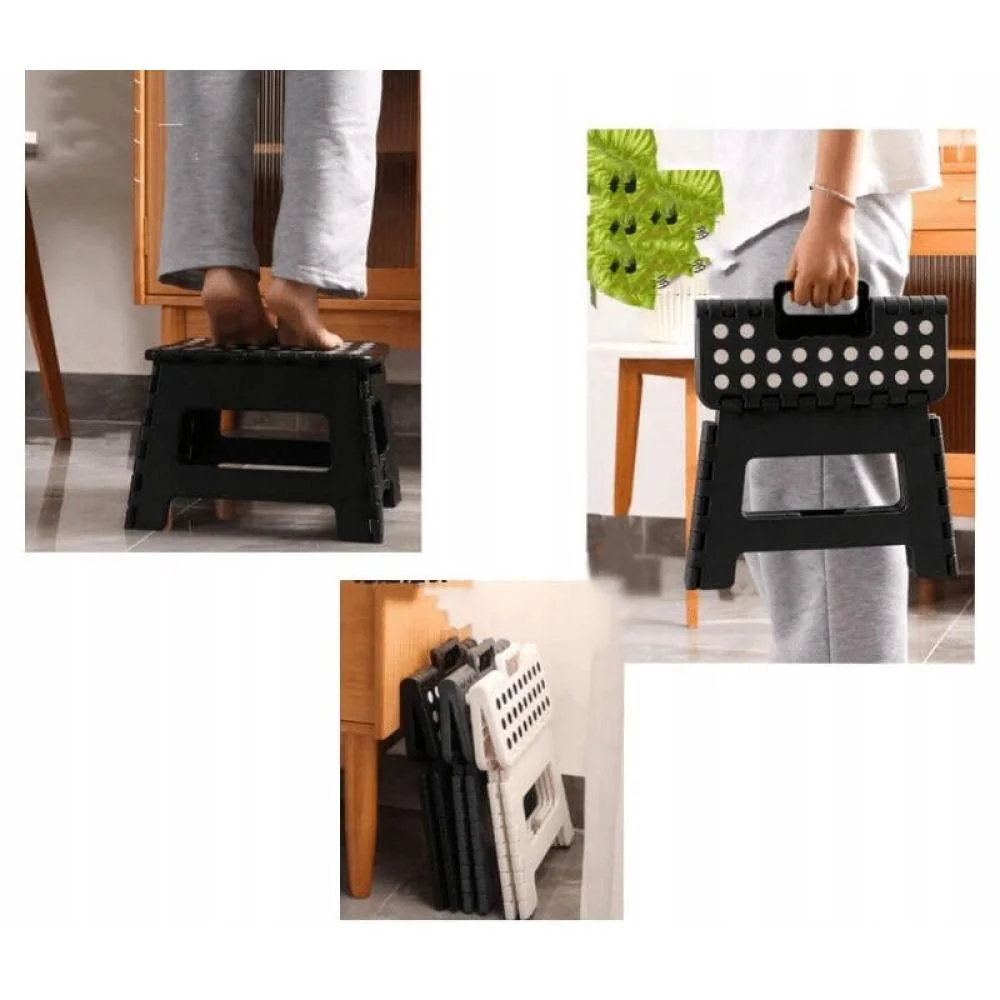 Skladací taburet biela 22 cm 1 ks