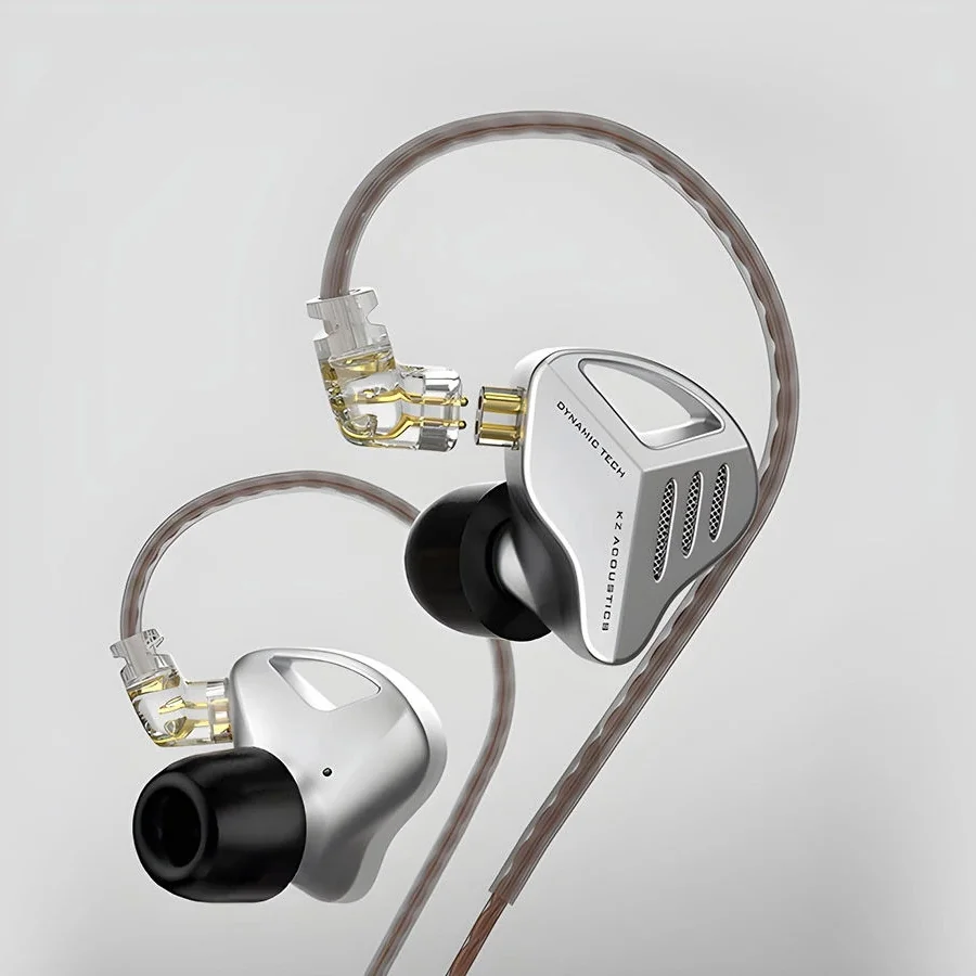 KZ ZVX dynamické HiFi slúchadlá do uší, čierné