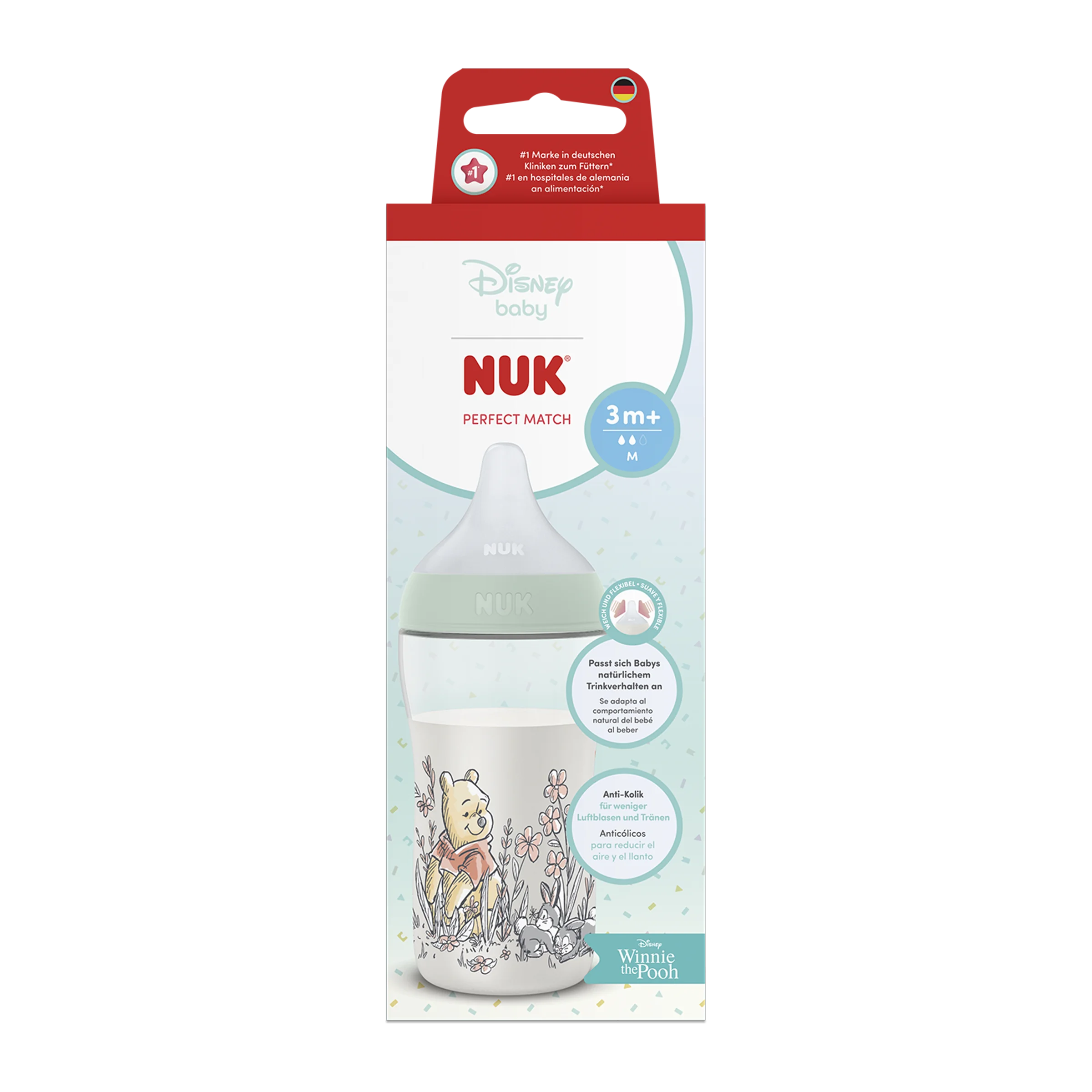 NUK flaša Perfect Match DISNEY Macko Pu 260 ml 1 ks