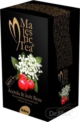 Biogena Majestic Tea Acerola & kvet Bazy 20×2,5 g, ovocno-bylinná zmes