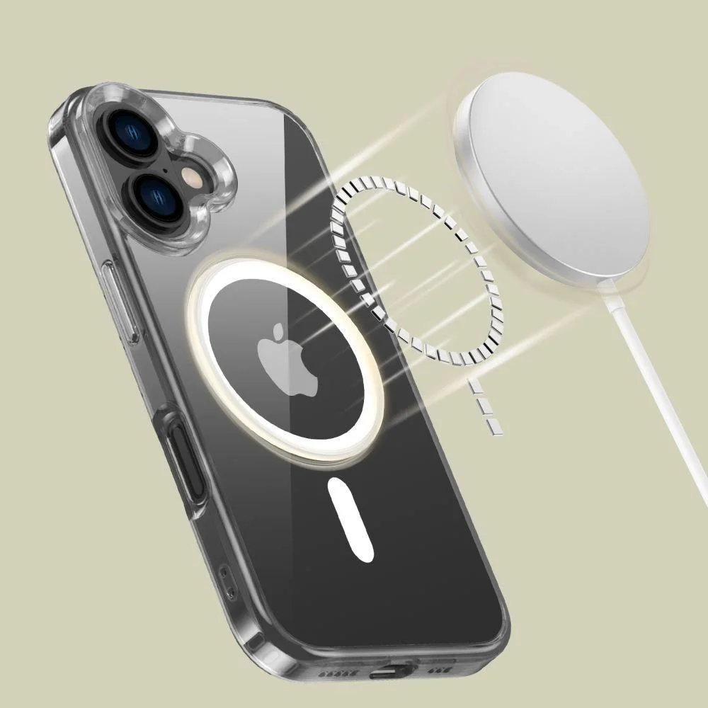 Flexair Hybrid MagSafe obal na iPhone 16 Transparentná, 1 x 1 ks