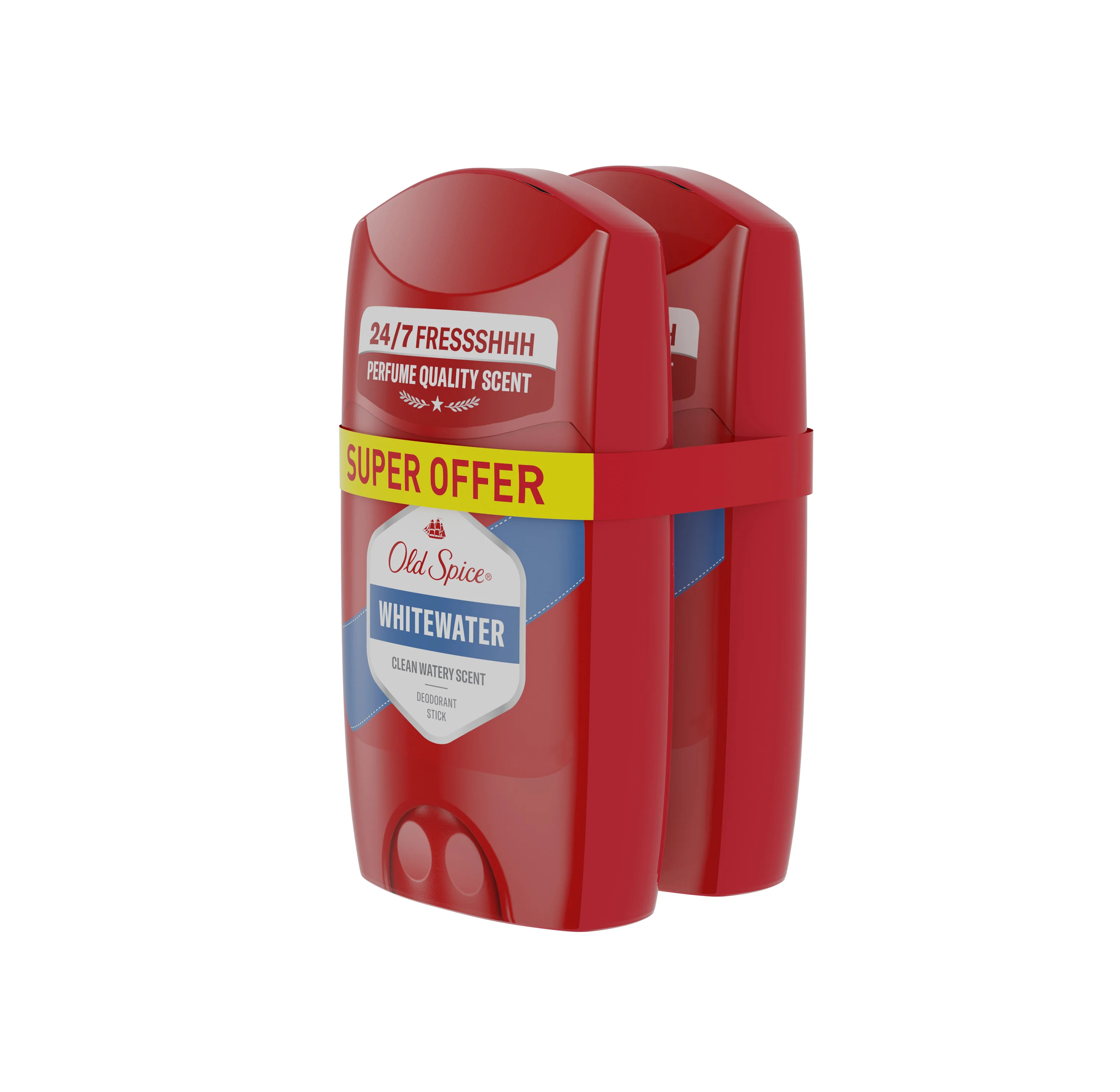 Old Spice Whitewater tuhý dezodorant 2x50 ml