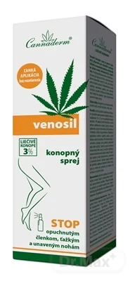 Cannaderm Venosil konopný sprej 1×150 ml, konopný sprej