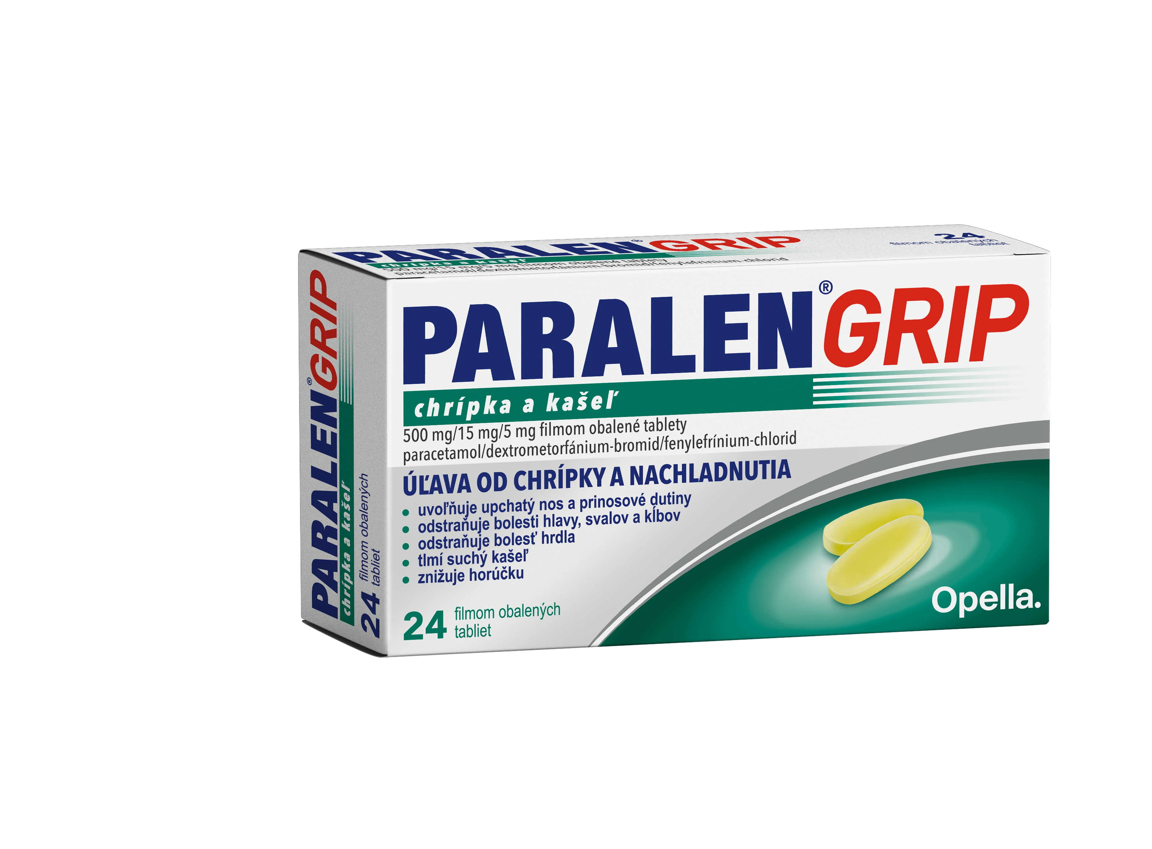 Paralen Grip Chrípka a kašeľ 24 tbl