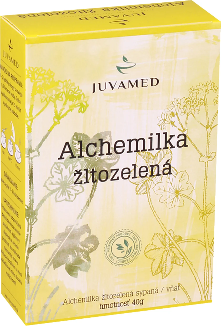 JUVAMED ALCHEMILKA OBYČAJNÁ - VŇAŤ 1×40 g, bylinný čaj sypaný