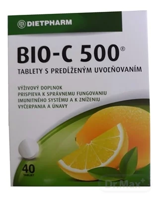 DIETPHARM BIO-C 500 1×40 tbl, výživový doplnok