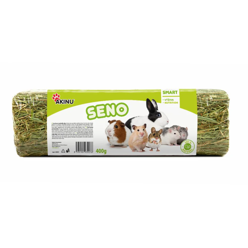Akinu Lisované seno pre hlodavce a králiky 11 x 400 g
