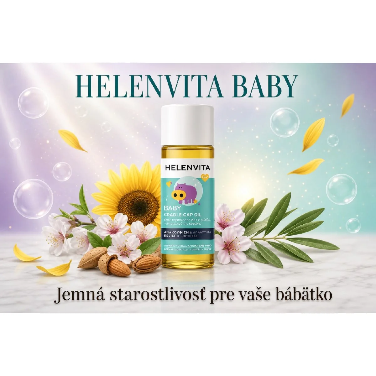 Helenvita Detský olej na pokožku hlavy 50 ml pri mliečnej chraste