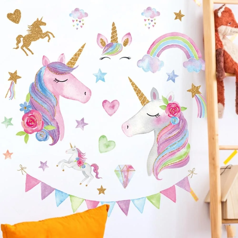 Samolepka na stenu/Tapeta Einhorn