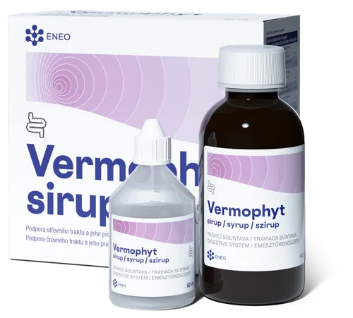 Eneo Vermophyt sirup 1×60 ml, sirup pre podporu črevnej činnosti