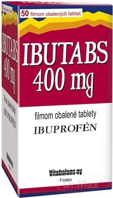 IBUTABS 400 mg 1×50 tbl, bolesť zubov