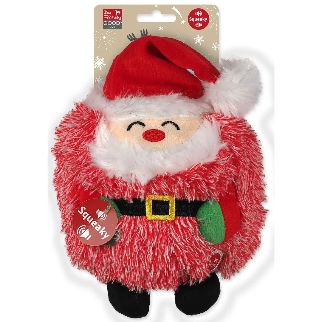 Hračka Dog Fantasy Winter Tale Santa pískací 15cm