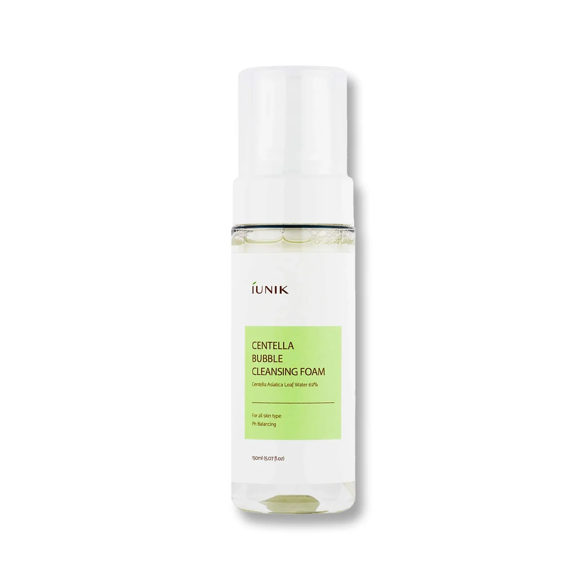 iUNIK Centella Bubble Cleansing Foam jemná čistiaca pena pre citlivú pleť 150 ml