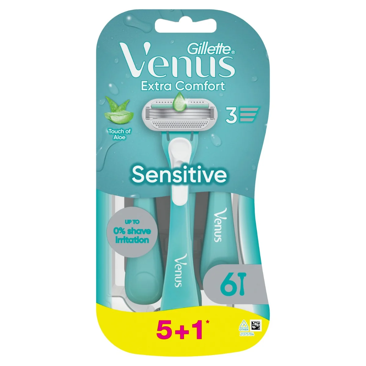 Gillette Venus Extra Comfort Sensitive jednorazové holítka 6 ks 6 ks