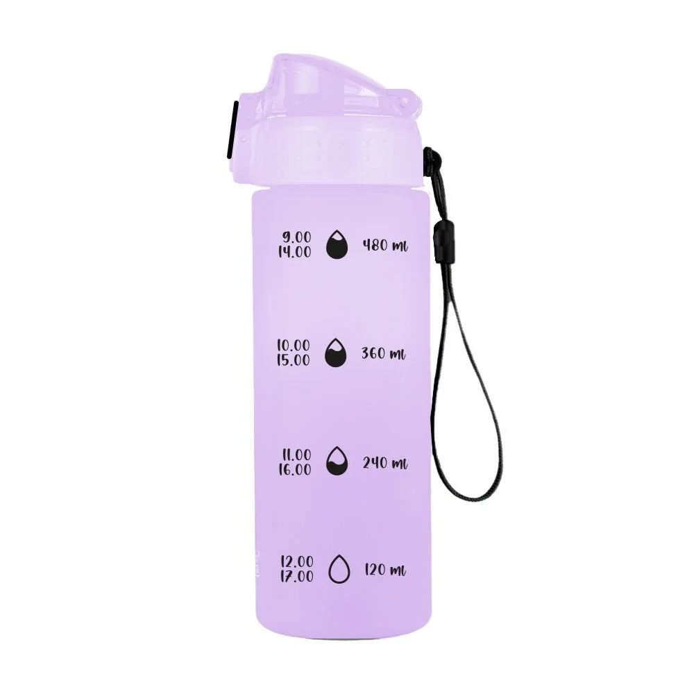 OXY CLiCK PASTELINi - fľaša na pitie 600 ml fialová