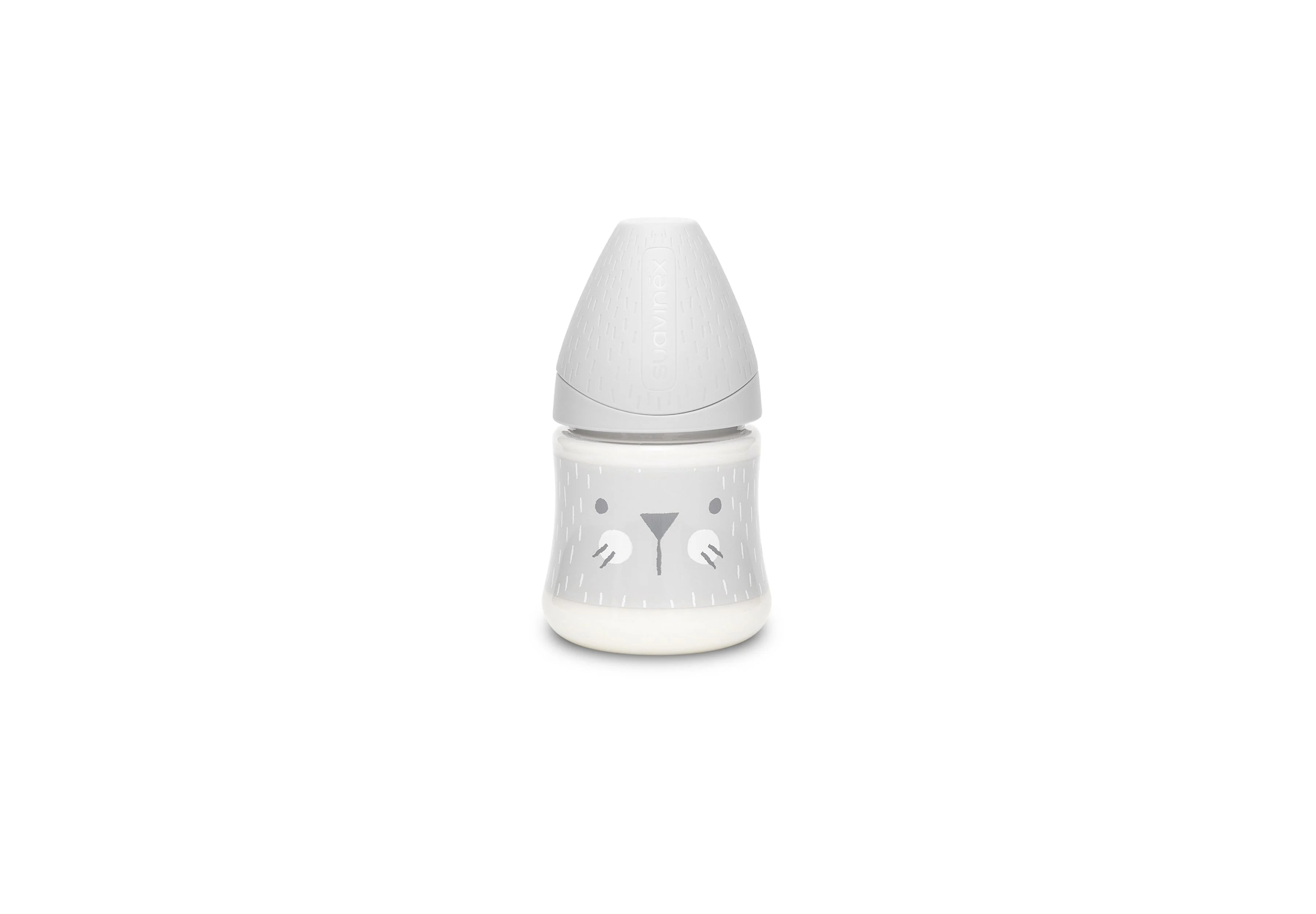 Suavinex Prem Flasa 150ml S Hygge Fuziky Siva 1×1 ks, fľaša