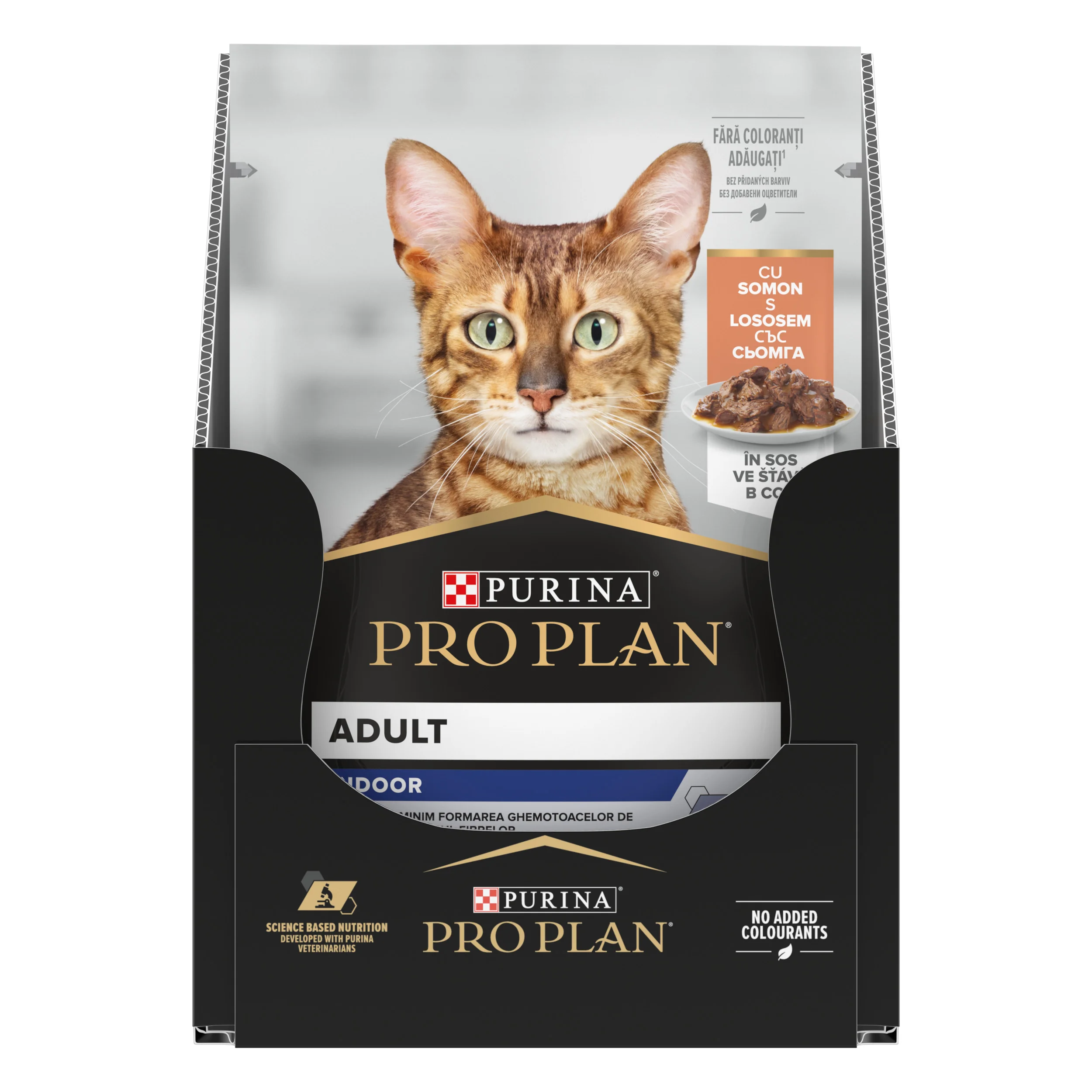 PRO PLAN Indoor kapsičky pre mačky losos v šťave 85 g