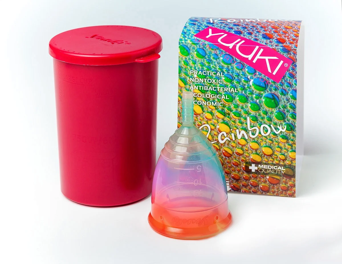 Menštruačný kalíšok Yuuki 2 Rainbow classic (YU122)