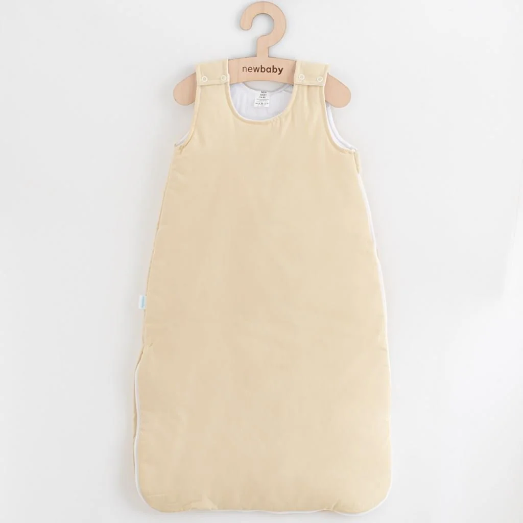 Dojčenský spací vak s výplňou New Baby Colours piesková 68/74,