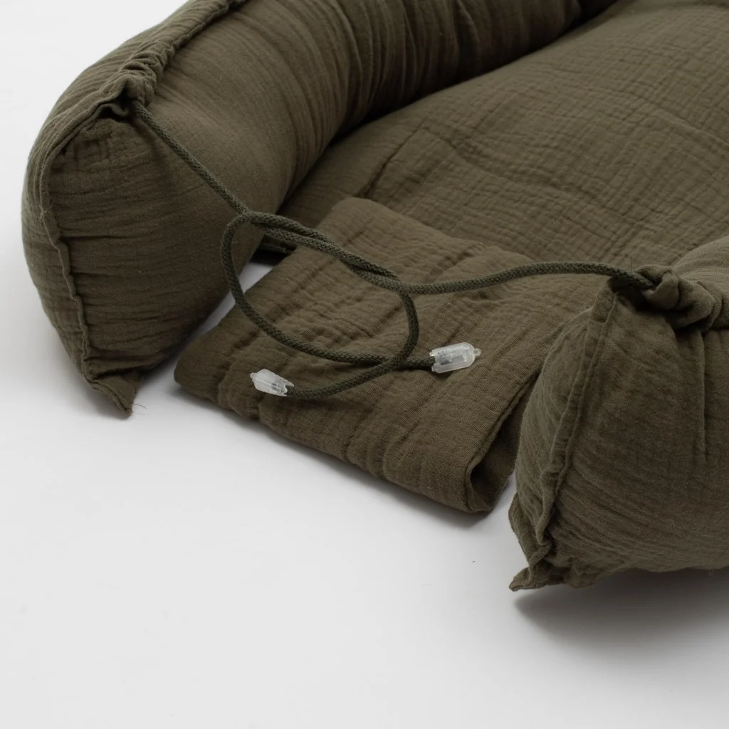 Mušelínové hniezdočko pre bábätko New Baby khaki , 20C56728